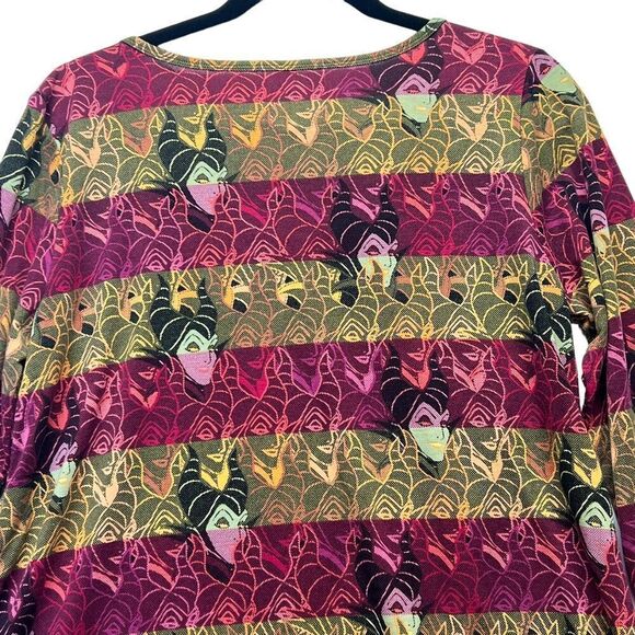 LuLa Roe Women's Lynnae Disney Collection Maleficent Sleeping Beauty Top large - Picture 3 of 12